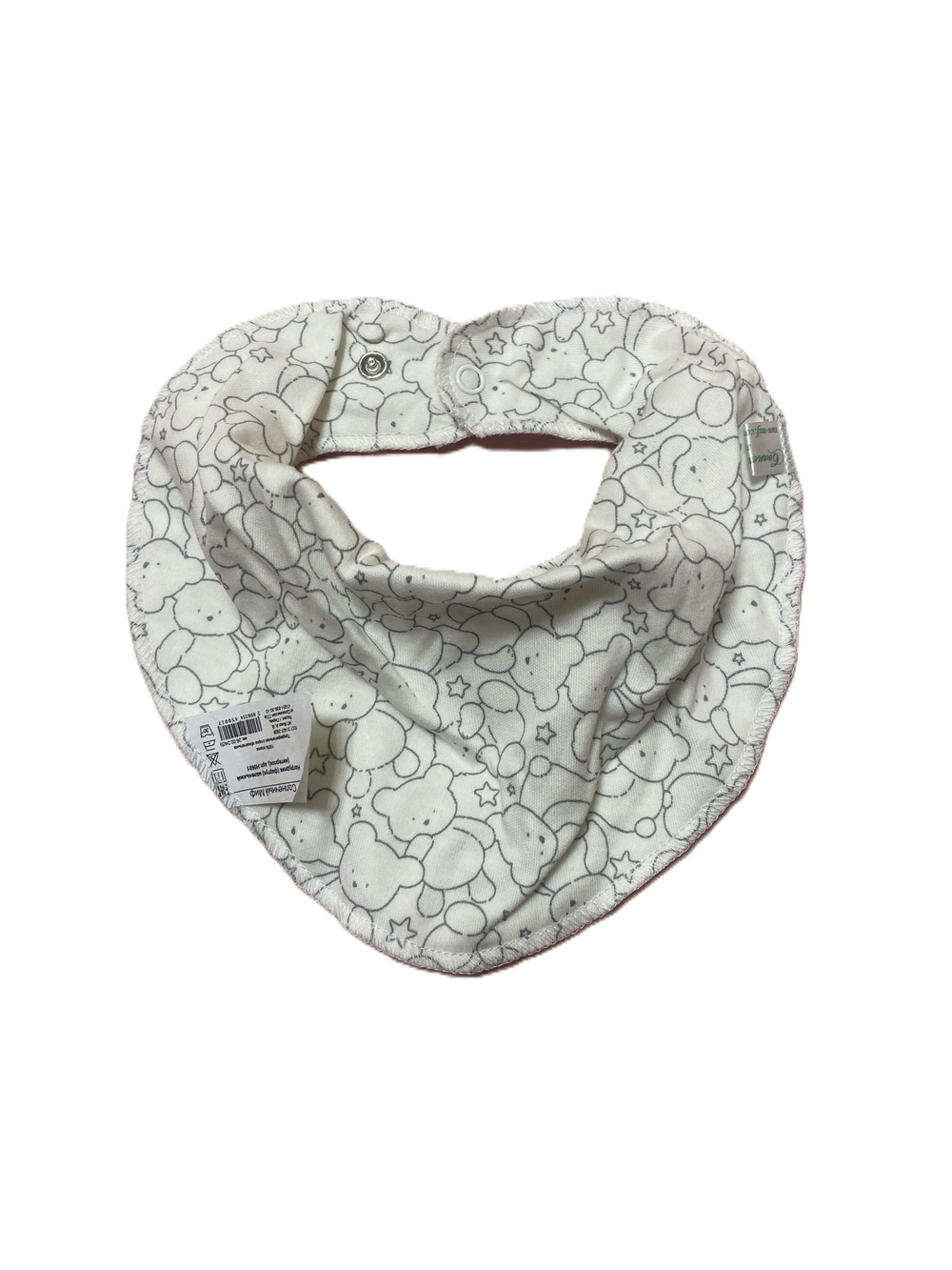 Нагрудник (фартук) маленький из интерлока (100% хлопок )двусторонний с 2- мя кнопками