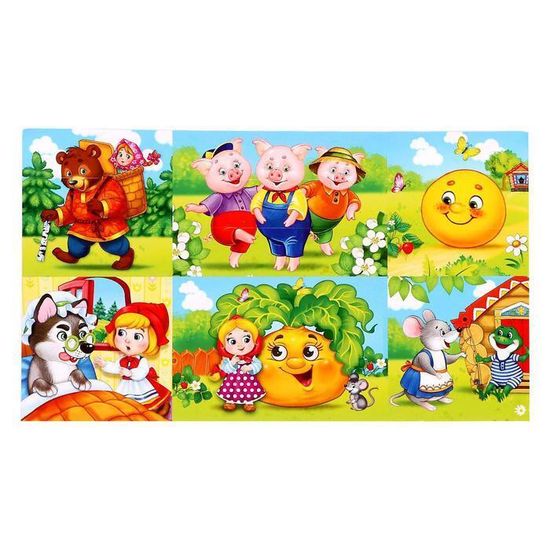 Конструктор "Любимые сказки", 18 деталей, по методике Монтессори