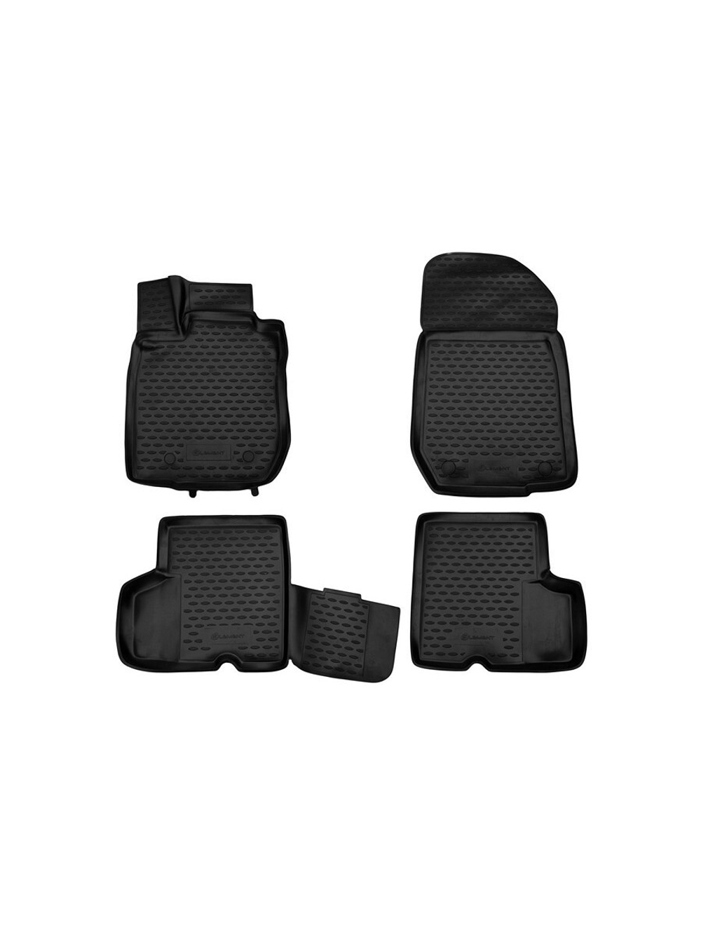 Коврики в салон для RENAULT Logan 2004-2009, 2010-2014, 4 шт. (полиуретан) NLC.3D.41.05.210K