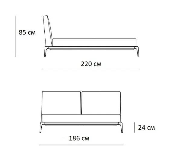 Двуспальная кровать 1101, под матрас 180х200 см