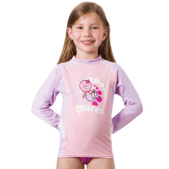 Футболка рашгард с длинным рукавом Mares Rash Guard KID лайкра для девочки