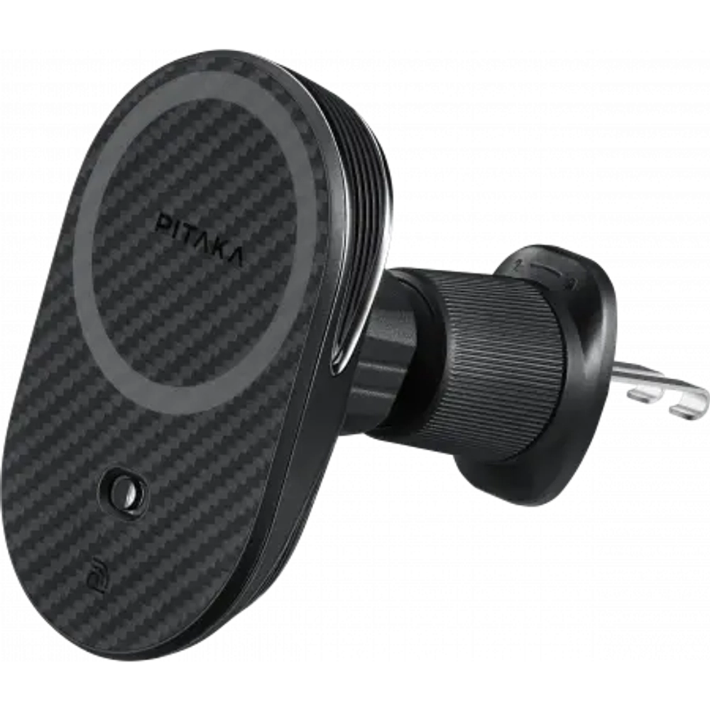 Автомобильный держатель Pitaka MagEZ Car Mount Pro 2 Qi2, Чёрный (CM2402N)