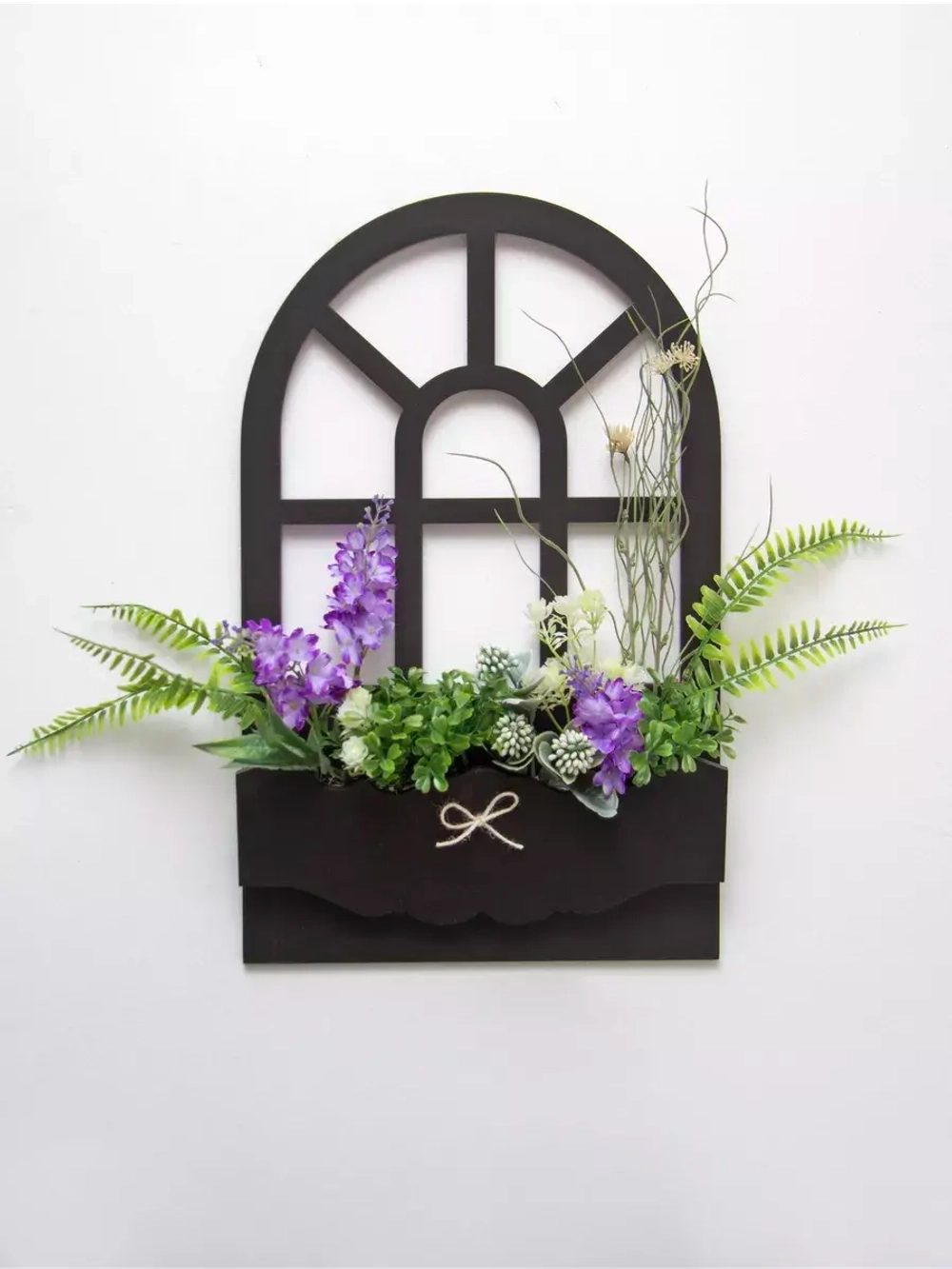 Настенная композиция "Окно с цветами"