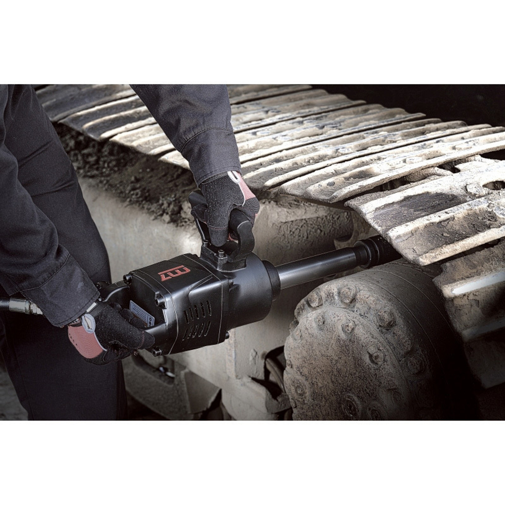 MIGHTY SEVEN (PNC-8343-8) Гайковерт пневматический ударный 1", 2441 Нм, удлиненный, в комплекте 5 ударных головок