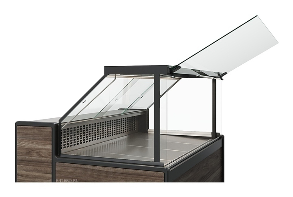 Витрина холодильная Carboma GC111 SM 1,5-1 1008 (статика, газлифт, без боковин)