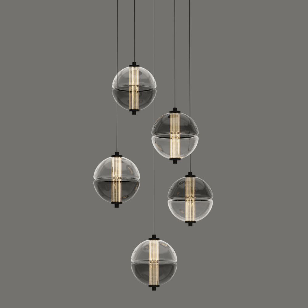 Подвесной светильник MD24022079-5A black/smoky