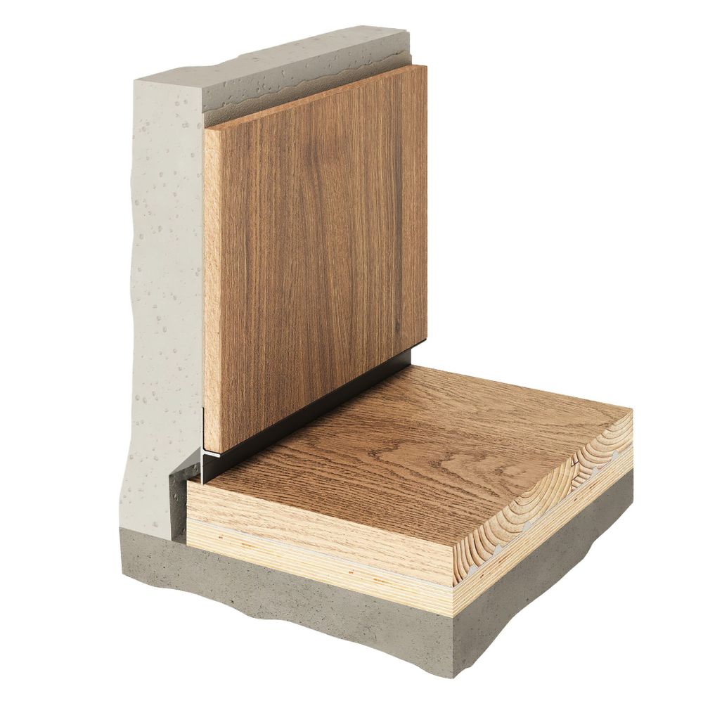 Теневой профиль универсальный под покраску, 2000x31x14 мм