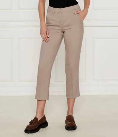 Хлопковые штаны-сигареты LAZZARA Marella SPORT - бежевый(31360752)