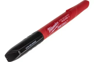 Тонкий маркер черный для стройплощадки, 4шт. Milwaukee INKZALL