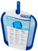 Сачок для бассейна Intex 29050 плоский / Насадка сачок с мелкой сеткой для сбора мусора и листьев с поверхности воды Интекс