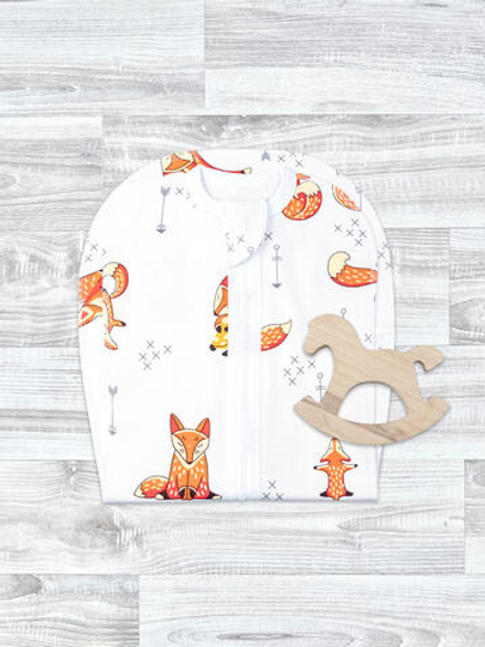 Пелёнка-кокон Mjölk Лисички, уценка