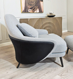 Кресло с оттоманкой Angie