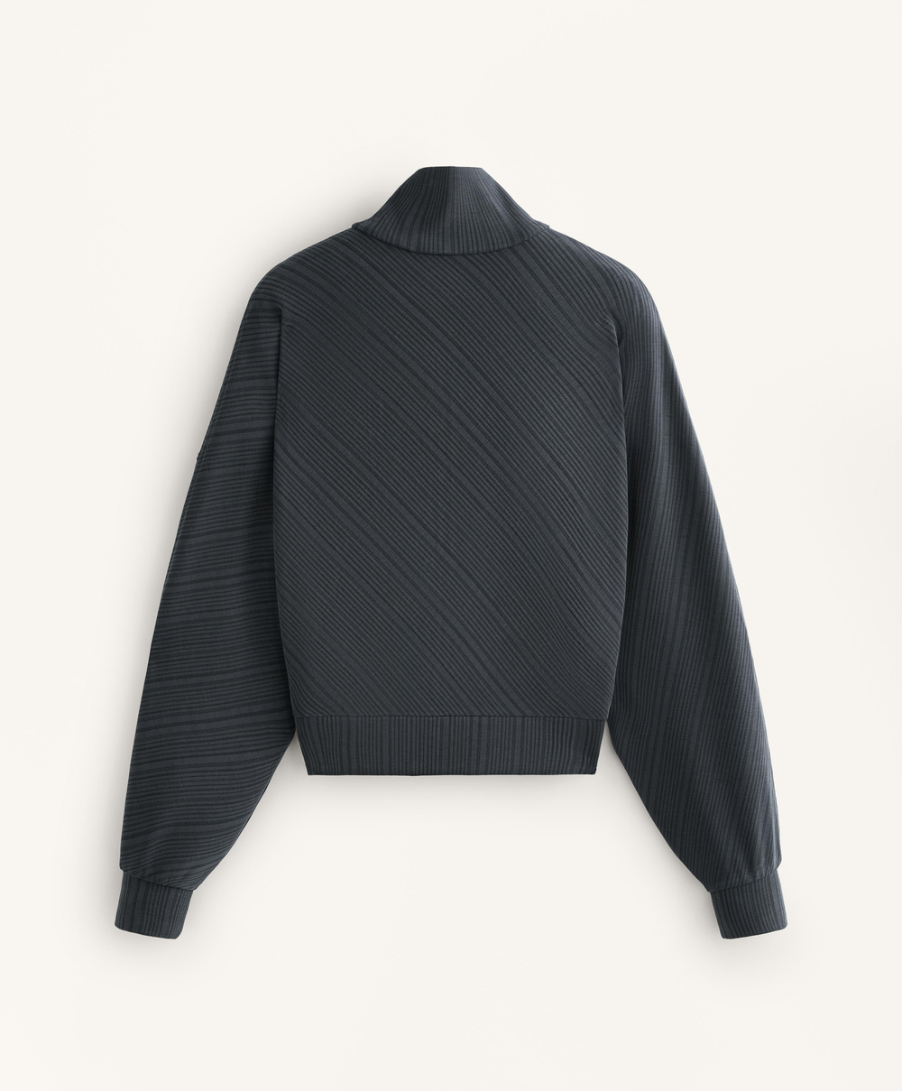 Oysho Куртка с асимметричной полосой из ткани с модалом, асфальтовый