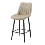 Стул полубарный CG1953B бежевый UF910-01