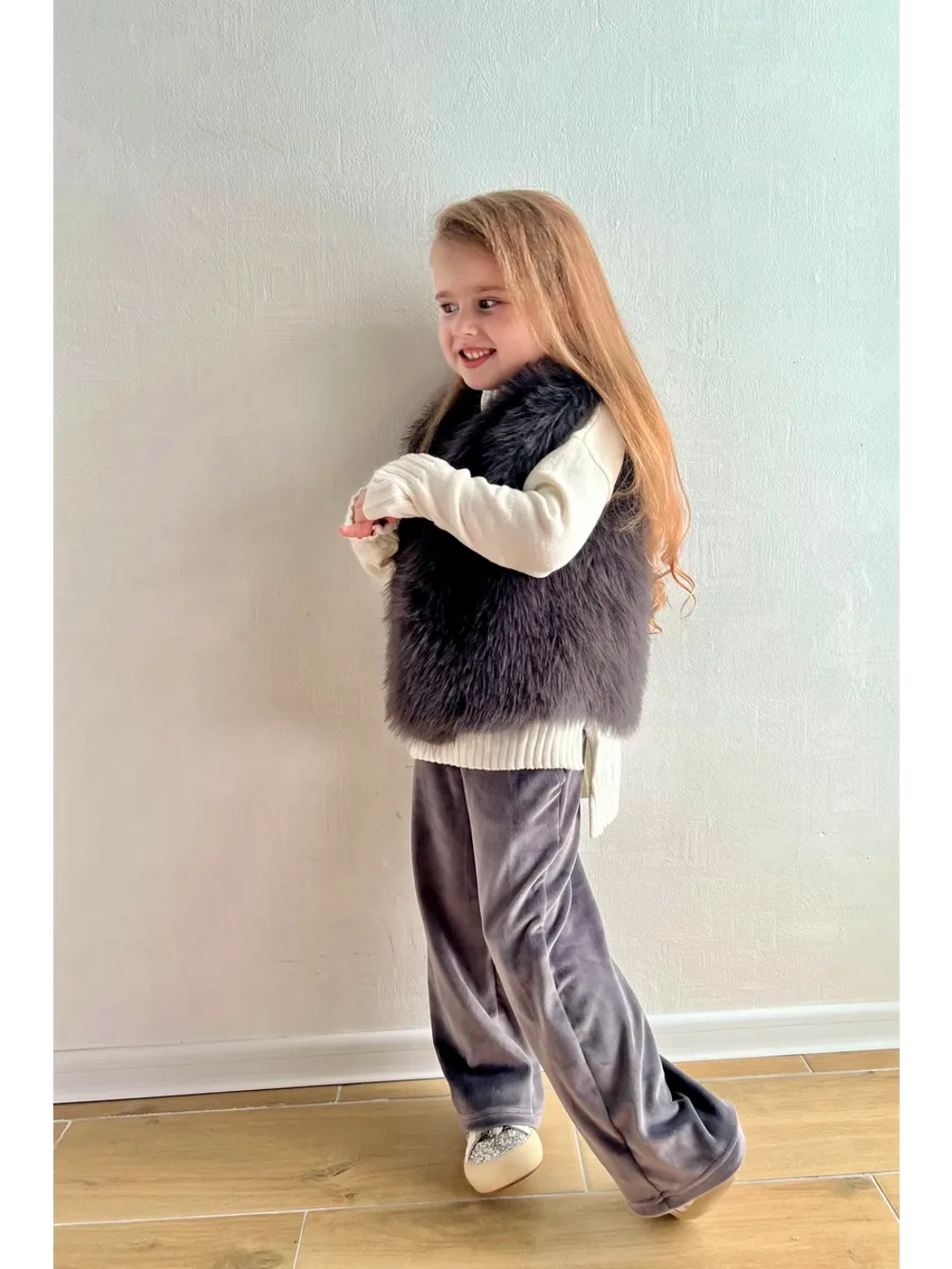 Жилет из искусственного меха