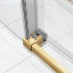 Душевой уголок Vincea Slim Soft VSR-1SS8015CLG 150x80 стекло прозрачное/профиль золото брашированное