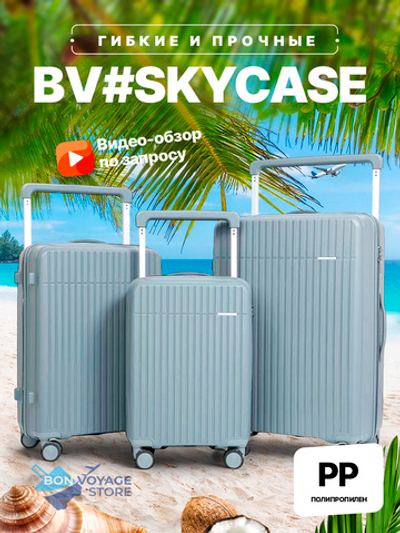Ручная кладь Bon-Voyage PP Skycase#4, Светло-серый, S