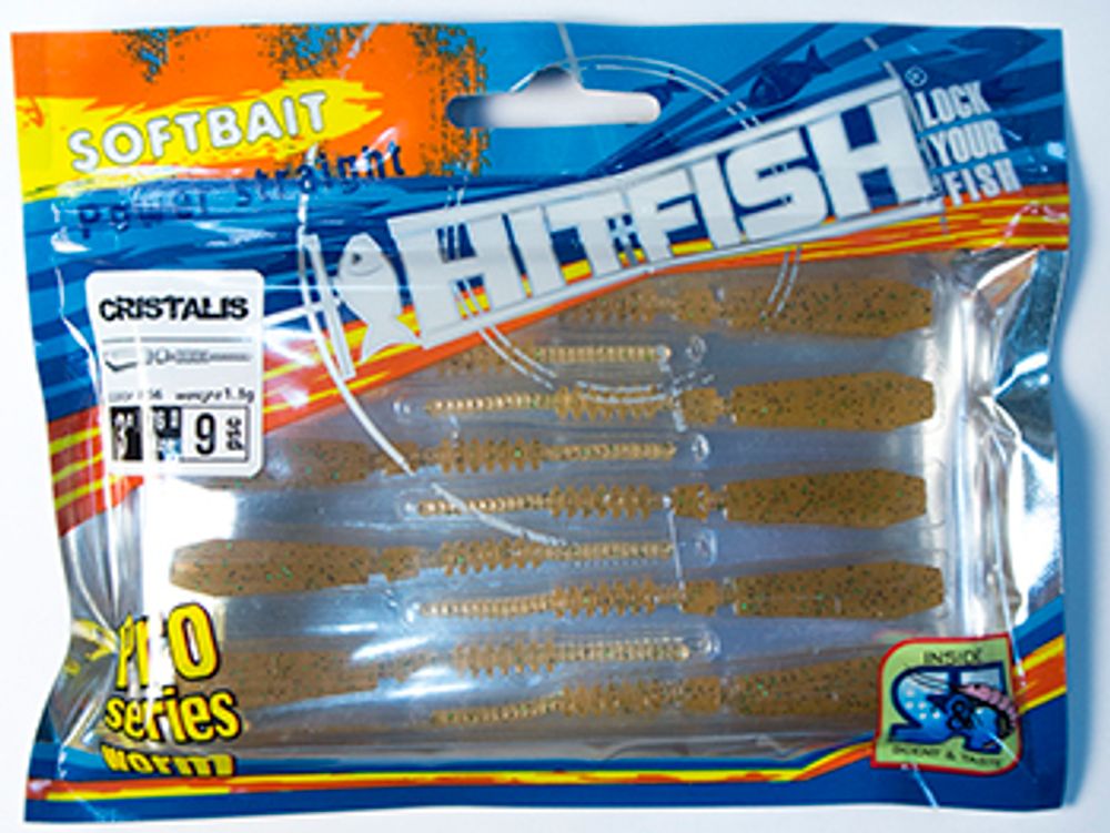 Силиконовая приманка HITFISH Cristalis 3" цв R55