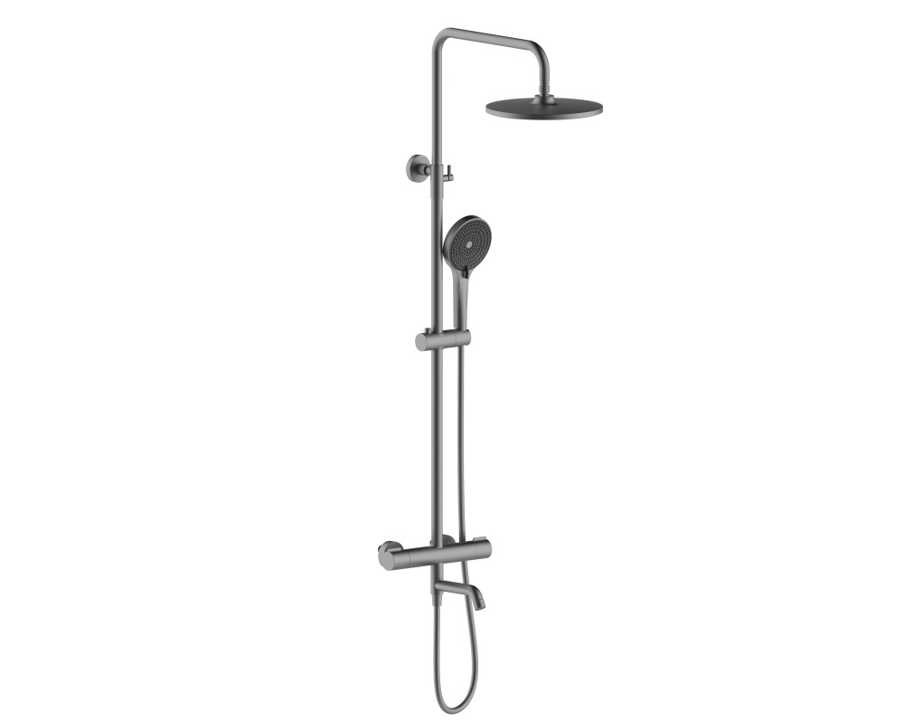 103564-G Душевая система с термостатом  (ГРАФИТ) ViEiR (5/1шт)