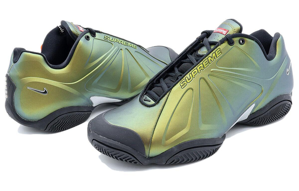 Кроссовки Supreme X Nike Air Zoom Courtposite "Metallic Gold"