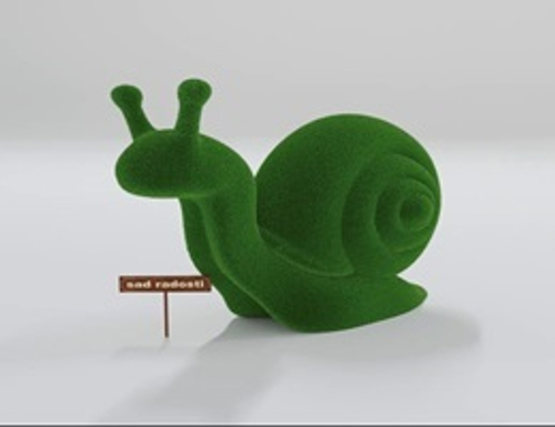Фигура с искусственным озеленением “Улитка”