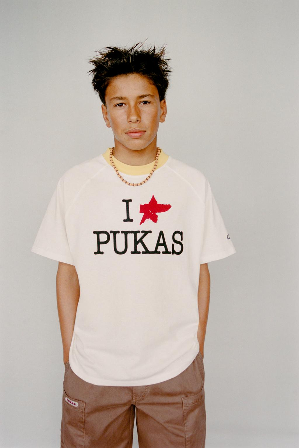 ZARA X PUKAS ФУТБОЛКА PUKAS SURF, БЕЛЫЙ
