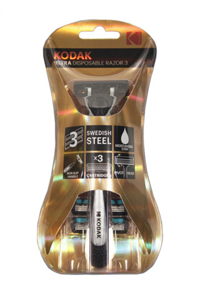 Бритва муж. Kodak Razor3, 3 лезвия плав.головка 3 кассеты