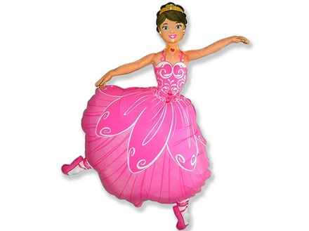 Балерина / Ballerina / 1 шт /40''/102 см Фольгированный шар З25