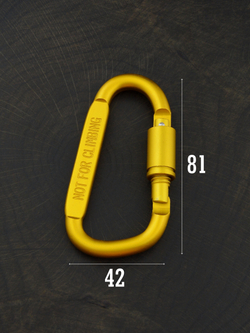 В АССОРТИМЕНТЕ - 3 карабина вспомогательных до 50 кг алюминий 81х42 мм