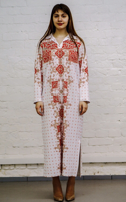 Платье "Тератология", по мотивам заставки в псалтире царя Иоанна Васильевича Грозного, 14 век