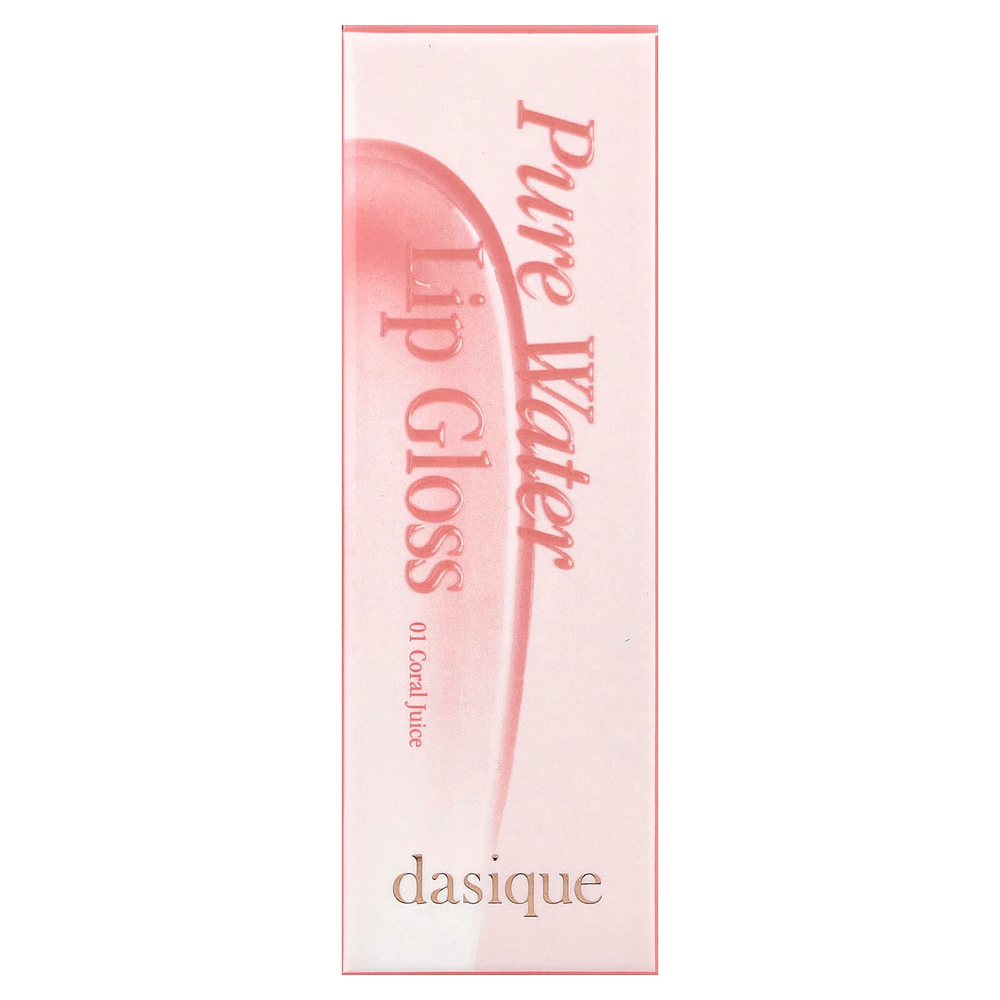Dasique, чистая вода, блеск для губ, оттенок «коралловый сок», 2,6 г (0,09 унции)