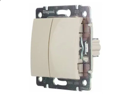 Выключатель двухклавишный Legrand Valena 774305+ рамка Legrand Valena 774351- 1 шт.