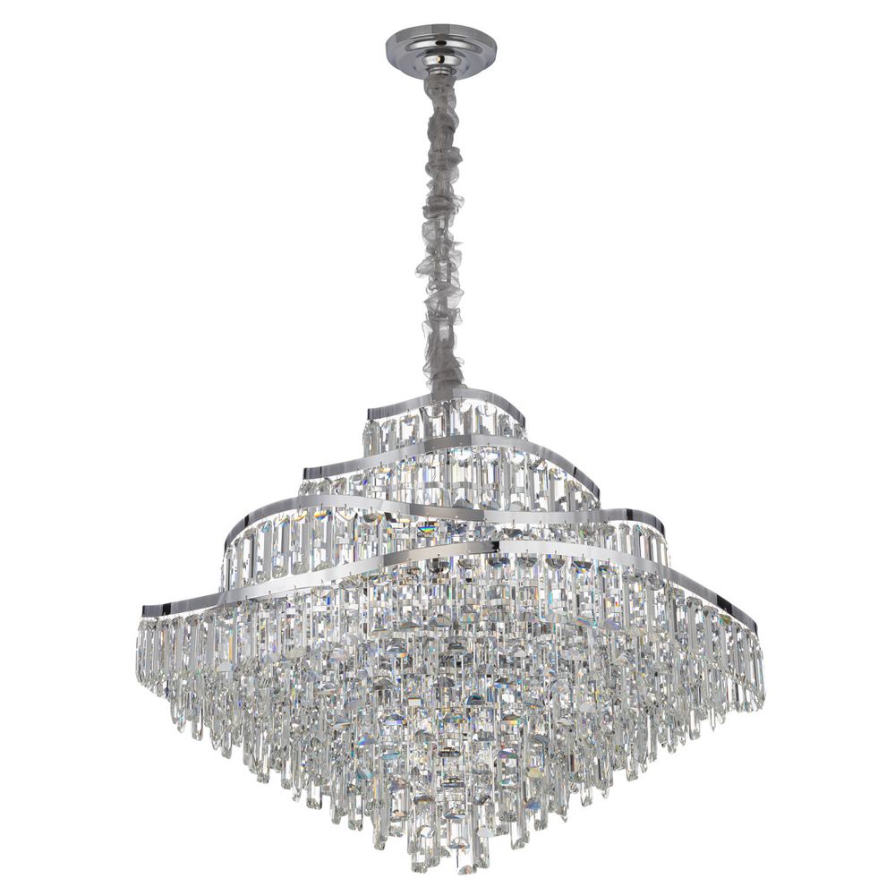 Citilux NAIAD CL315191 Люстра хрустальная подвесная Хром