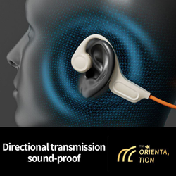 Наушники для спорта Sheyin X5 (оранжевый/белый)