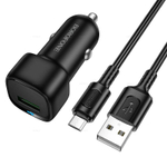Автомобильное зарядное устройство для Micro-USB Borofone BZ34 QC3.0 (black)
