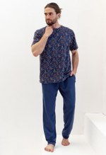 Пижамные штаны мужские 50077 2H-719 Baseball Melado