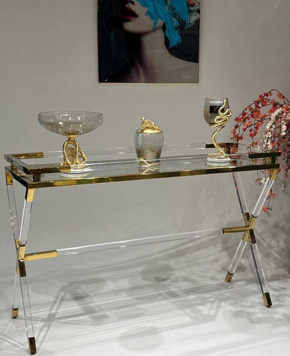 Консоль Ist Casa Джорджия, 120х40х76 см, прозрачный