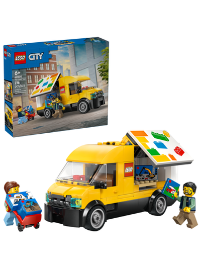 Конструктор Лего Сити Фургон LEGO 60500 | LEGO City The LEGO Van фирменный грузовой фургон для доставки  276 деталей 6+