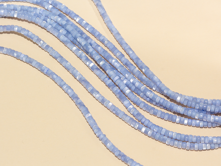 Нить бусин из перламутра рондель, 4мм