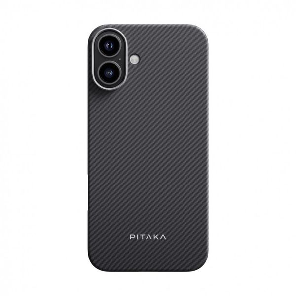 Чехол Pitaka Ultra-Slim для iPhone 16, Черный | Twill