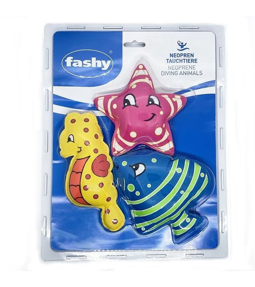 Набор детский тонущих игрушек для бассейна Fashy
