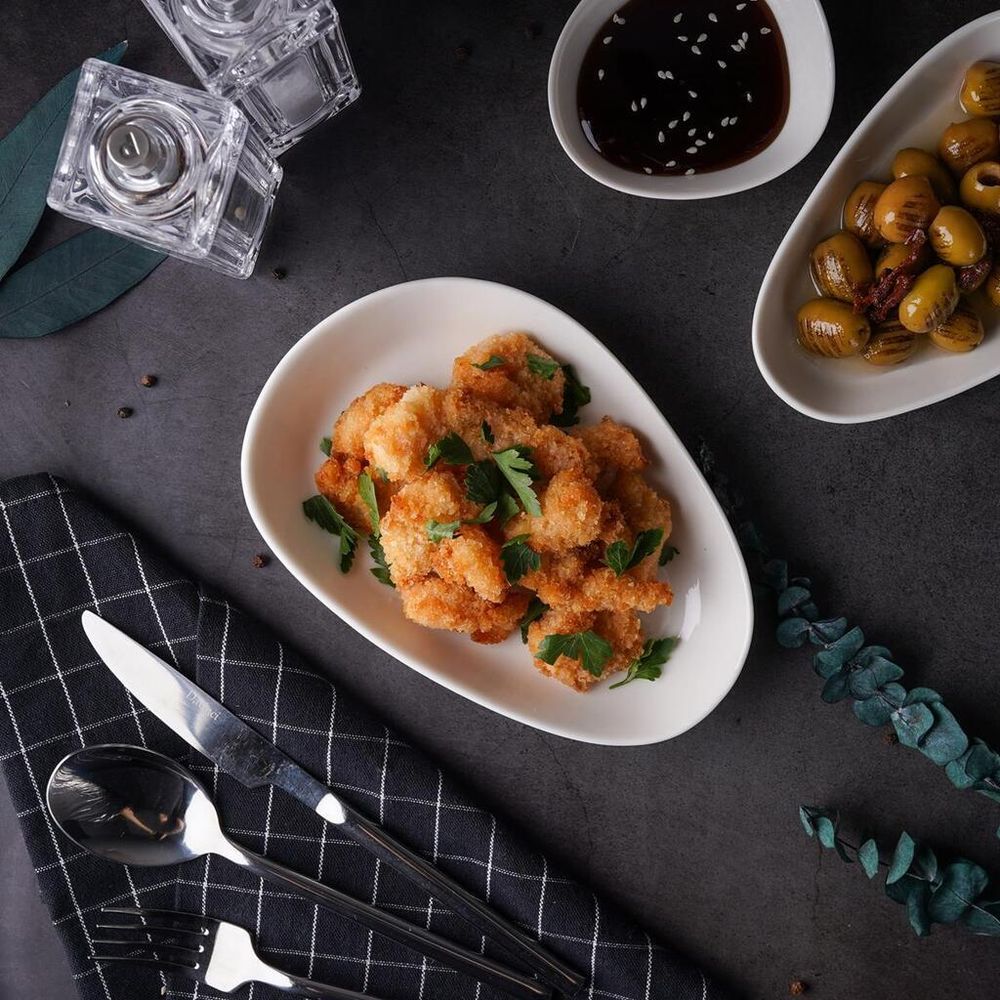 Блюдо овальное 19*13 см h3,2 см White Island By Bone Innovation [6]