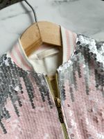 Новая хлопковая куртка бомбер с пайетками Choupette, 86