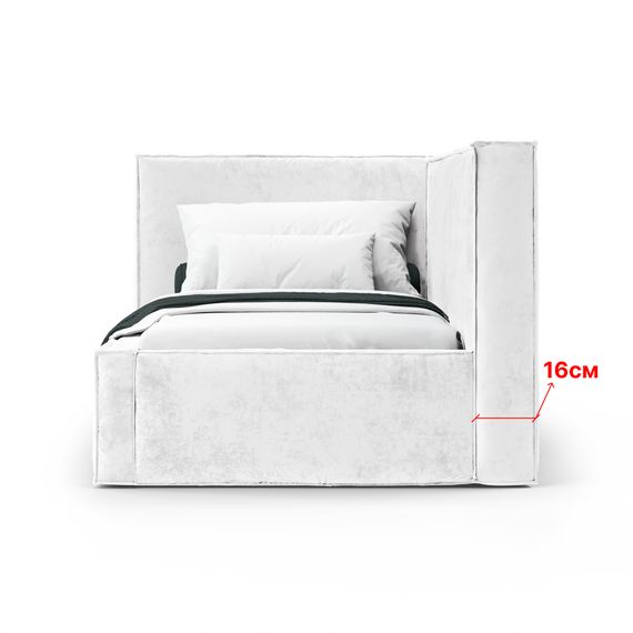 Кровать Bever ЛЕВАЯ 140 с  ортопедическим основанием без ПМ - Nebby 300