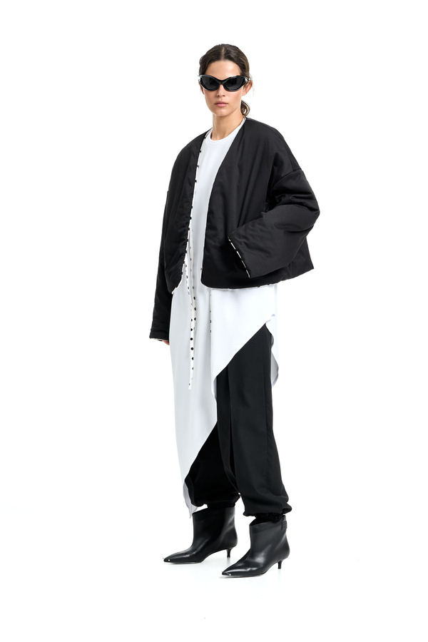 Куртка двустронняя TULUP white/black
