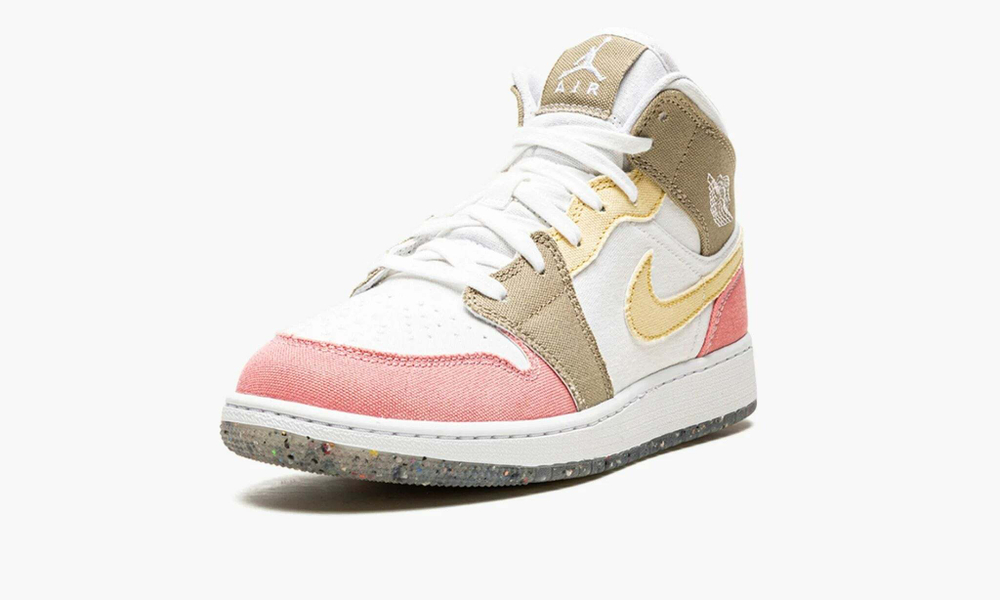 Air Jordan 1 Mid GS "Pastel Vivid Green Grind"