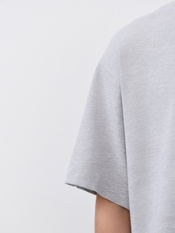 Футболка плотная (серый меланж)