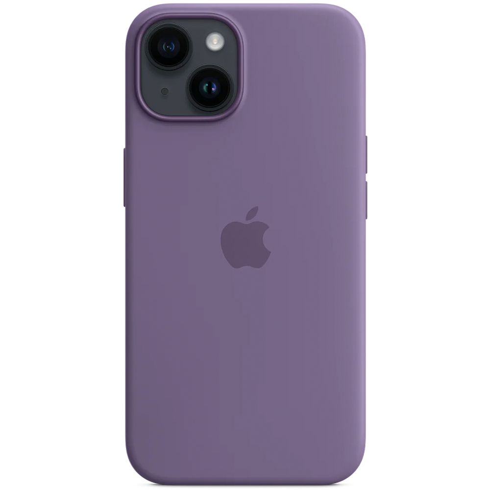 Силиконовый чехол с поддержкой MagSafe Apple Silicone Case для iPhone 14, Iris (Фиолетовый ирис)