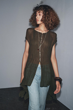 ZARA РУБАШКА — ZW COLLECTION, ХАКИ