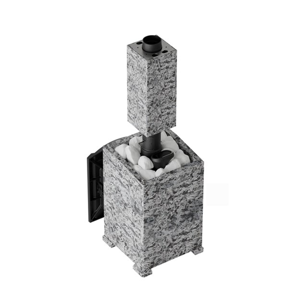 Печь банная "Атмосфера L" в облицовке "Пироксенит ЭЛИТ"